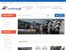 Tablet Screenshot of e-padanga.lt